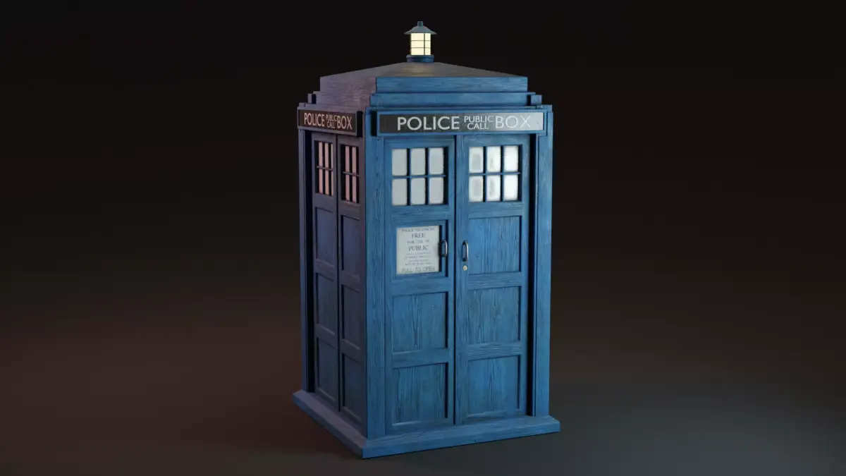 TARDIS Low-poly 3D model purchase