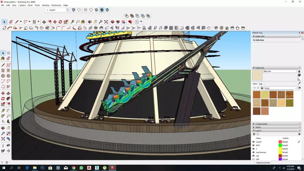 Stratosphere Casino Sketchup 3d Model 3D model