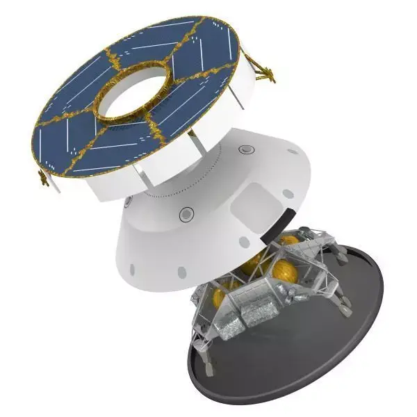 Mars Curiosity MSL Spacecraft and Skycrane 3D model