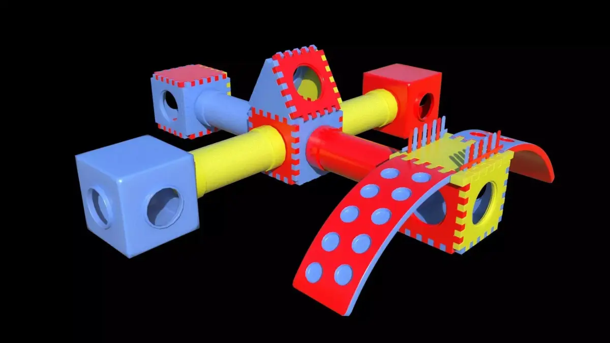 puzzle block toy 3D Model  Low-poly 3D model