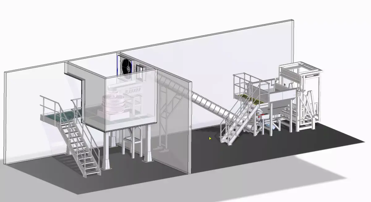Dosing unit for packing company 3D model