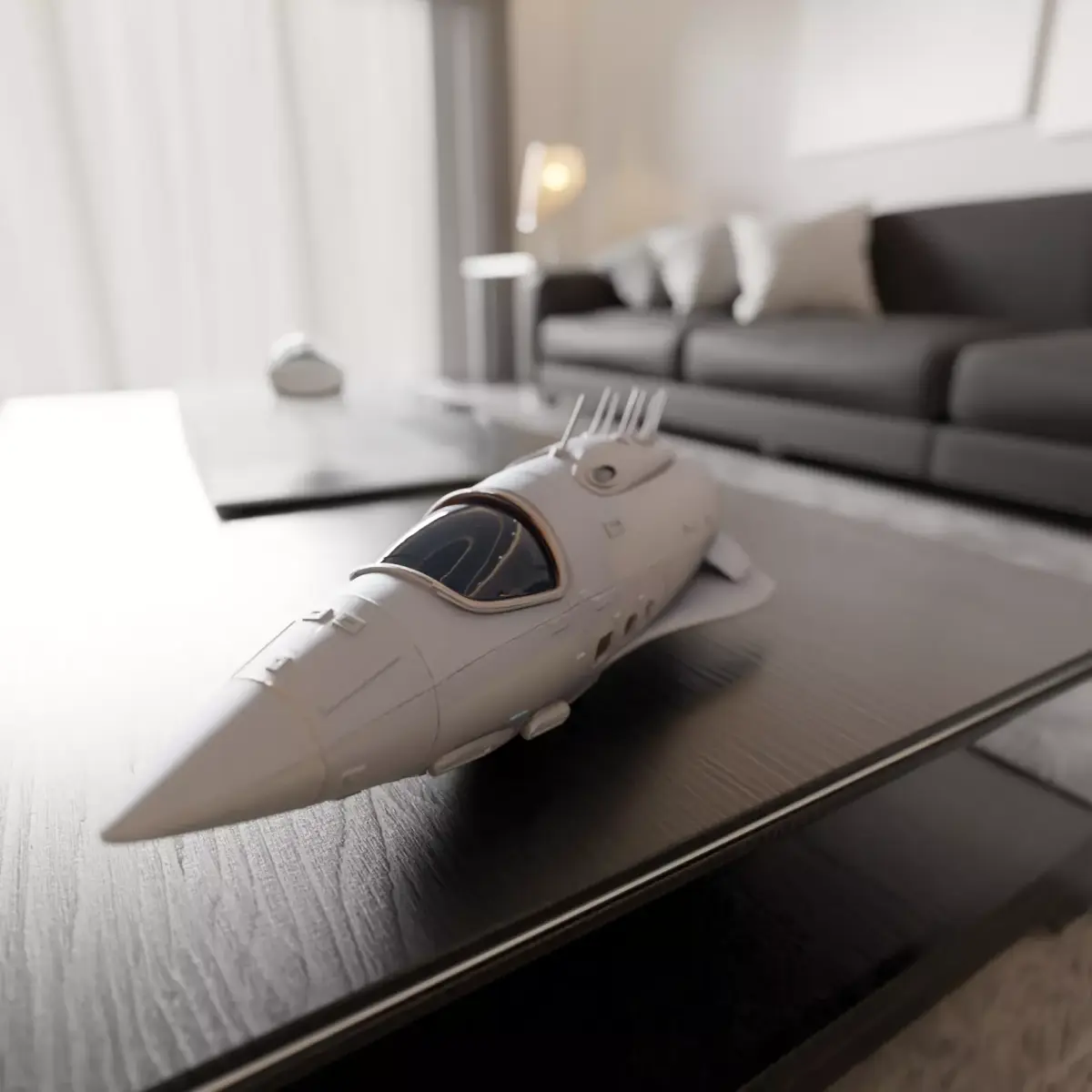 rocket 3D print model