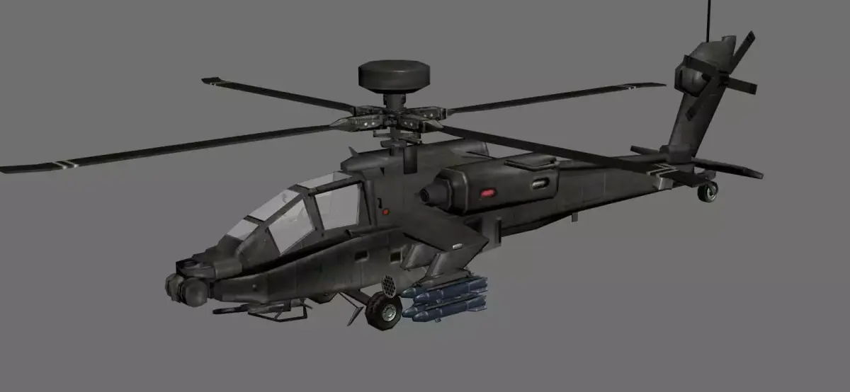 Apache Helicopter 3D model purchase