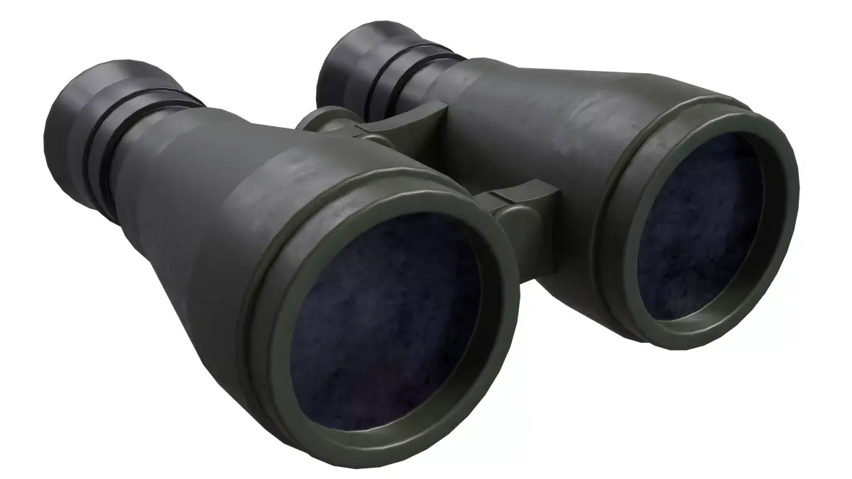 Binocular Low-poly 3D model purchase