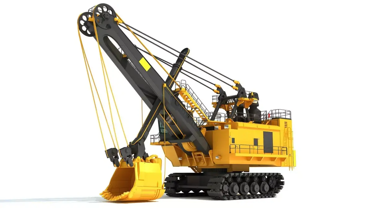 Mining Rope Shovel 3D model