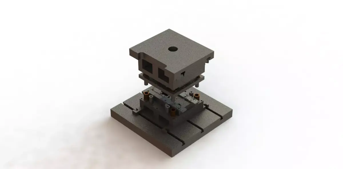 Estampo de Corte Progressivo Progressive Cut Stamp 3D model
