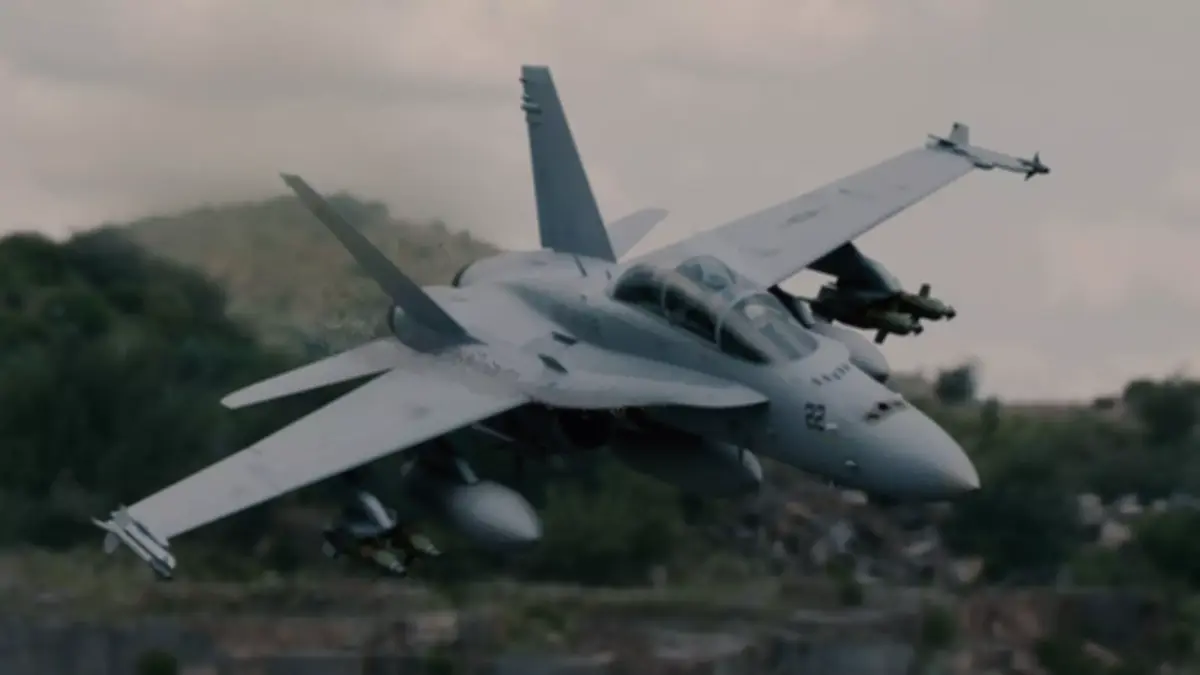 FA-18 Hornet Low-poly 3D model