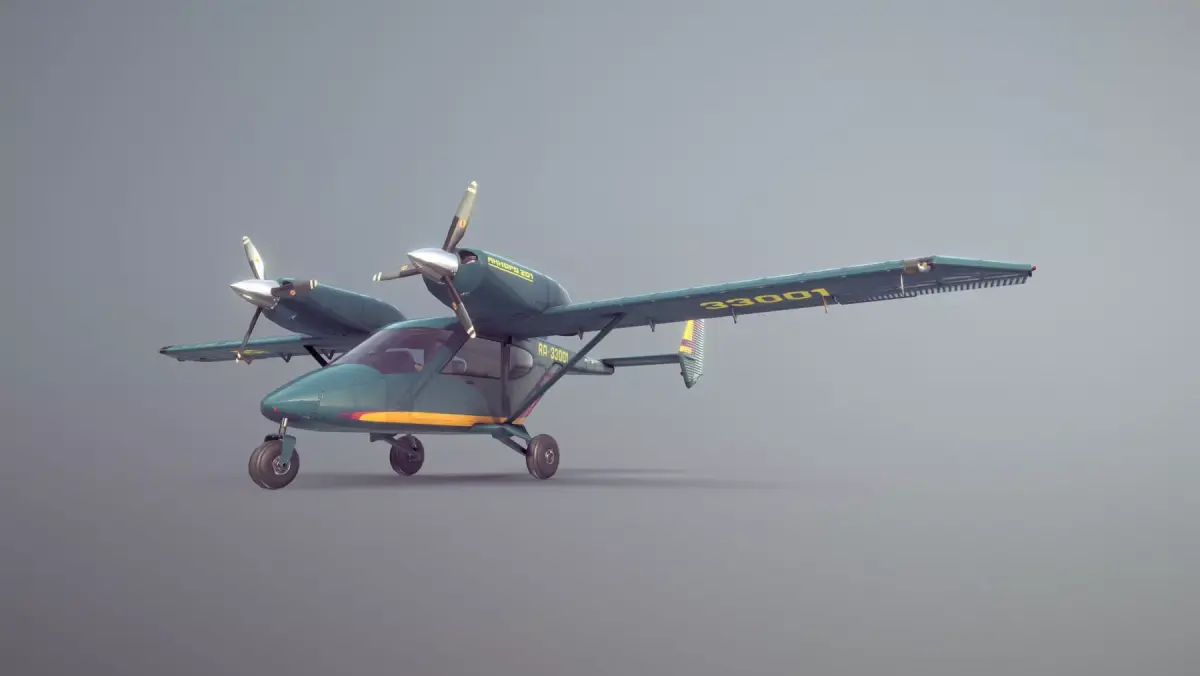 Accord-201 GreenYellow Livery Low-poly 3D model