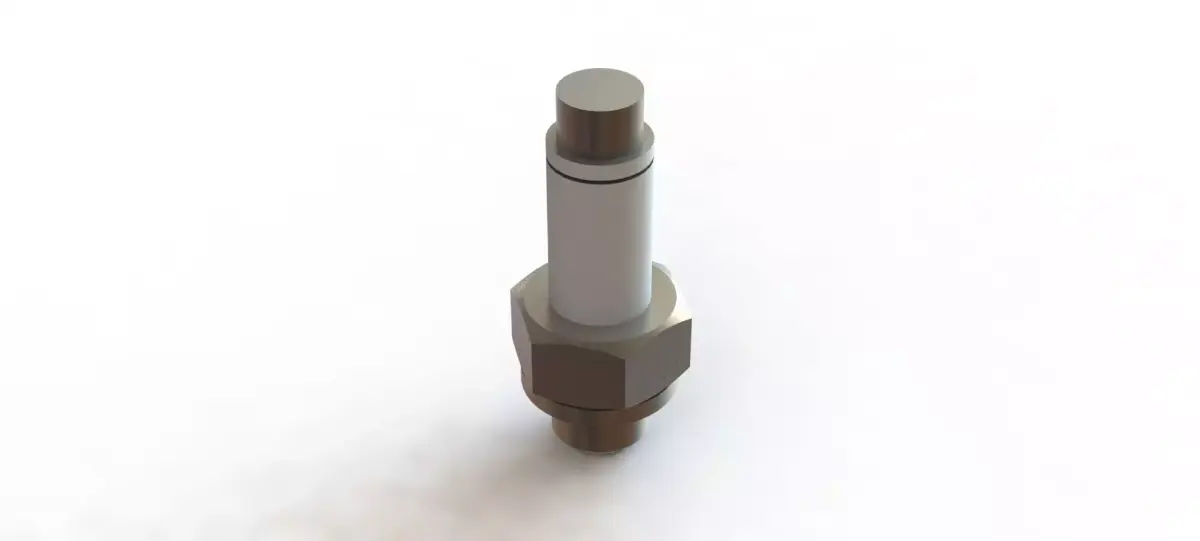 Conexao Reta Rosca Straight Thread Connection G M5 Micro 3D model