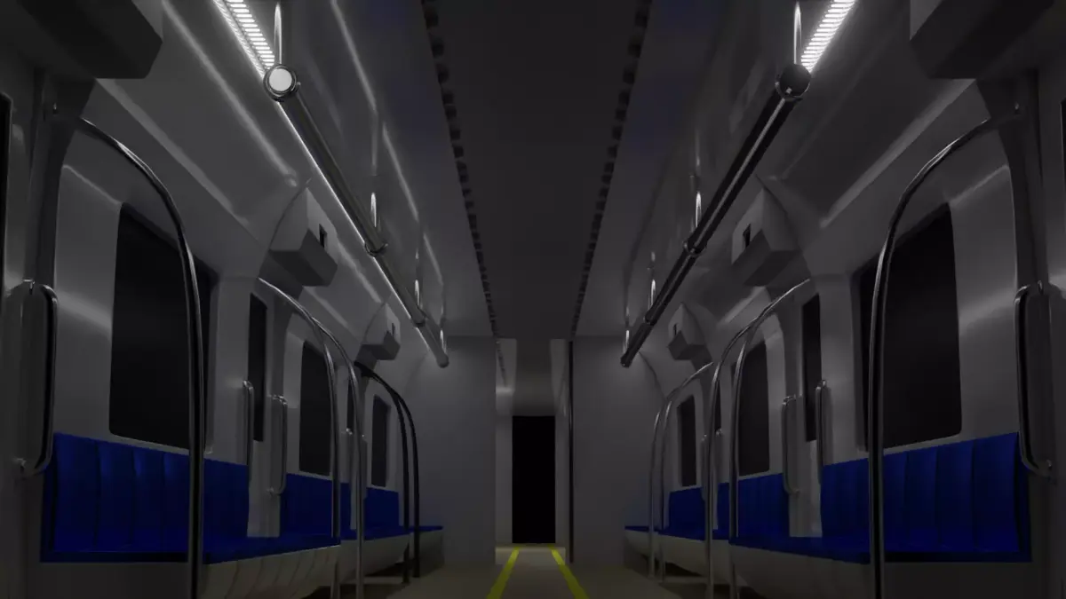 subway train 3D model