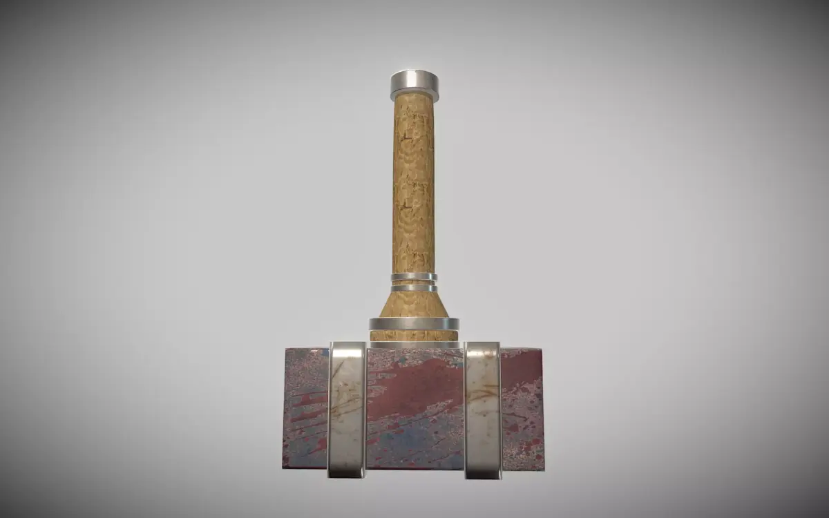 Fantasy Hammer - Medieval Style  Low-poly 3D model