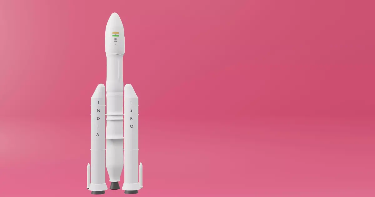 GSLV Geosynchronous Satellite Launch Vehicle Mk 3 ISRO 3D model