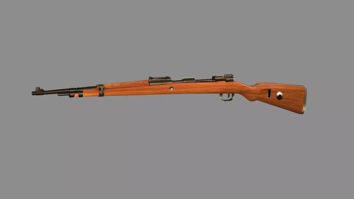 Karabiner 98k Tactical Rifle Low-poly 3D Model Low-poly 3D model