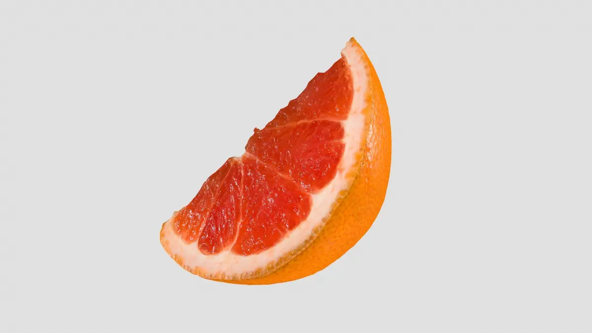 Slice of a Grapefruit 3D model