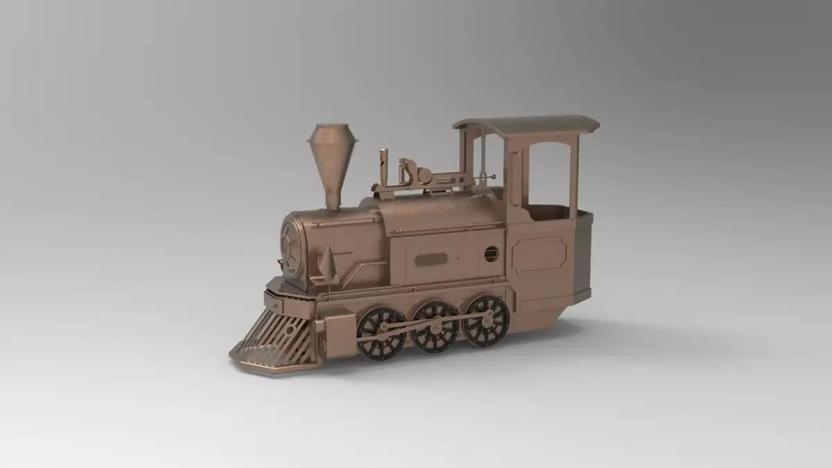 Train 3D print model