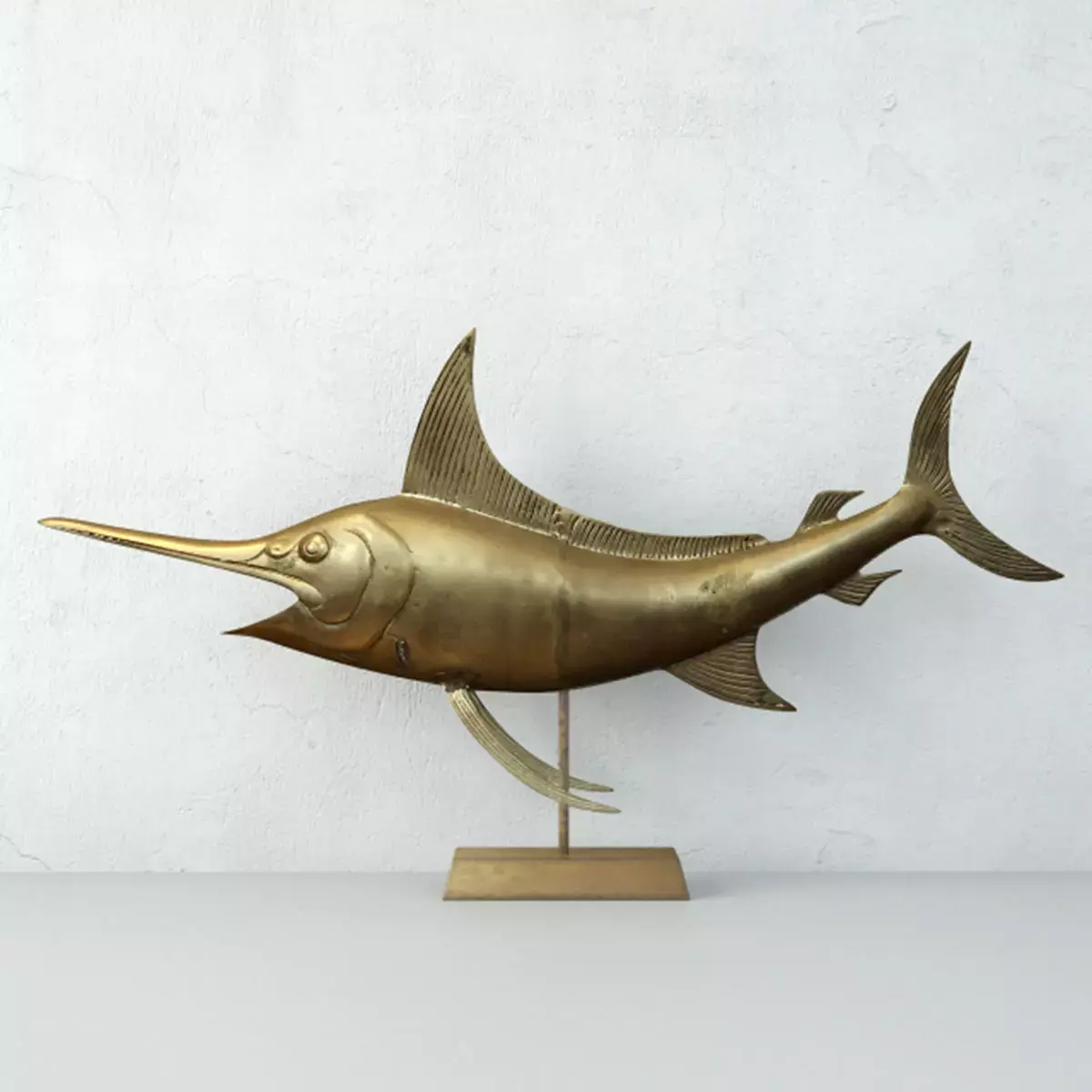 Mid Century Brass Marlin 3D model