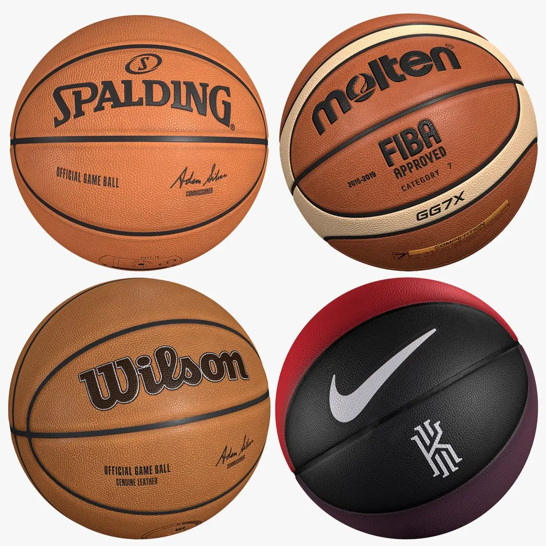 Realistic Basketball Ball Collection 8K 3D model