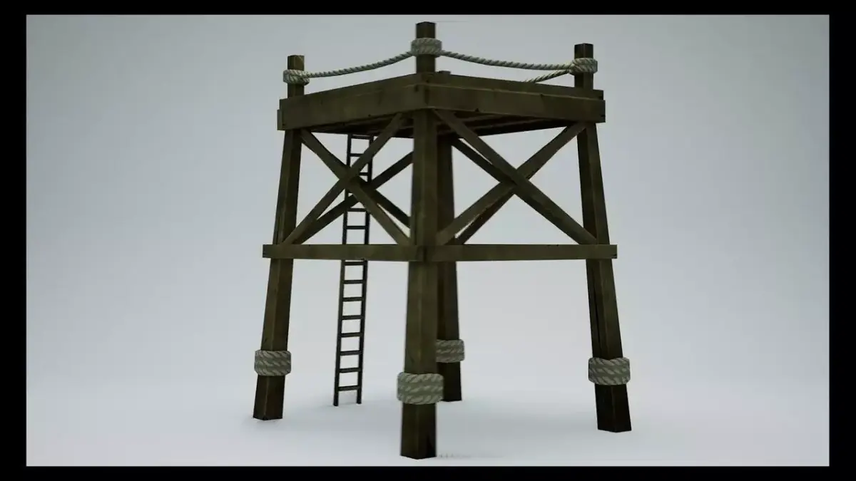Guard Tower Low-poly 3D model buy