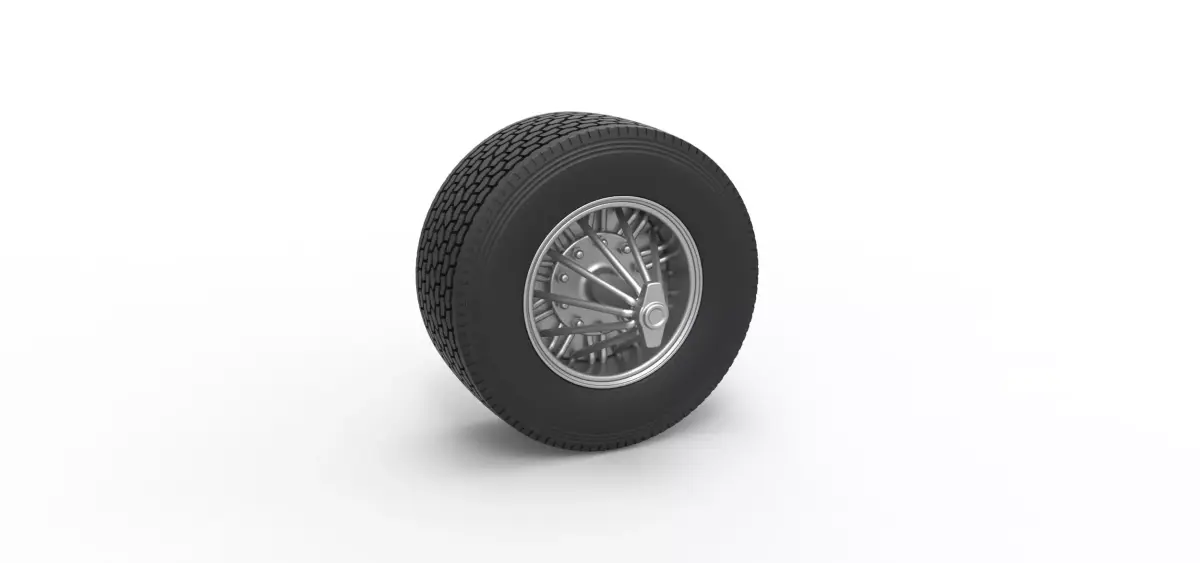 Super single custom Slab wheel of semi truck Scale 1 to 25 3D print model
