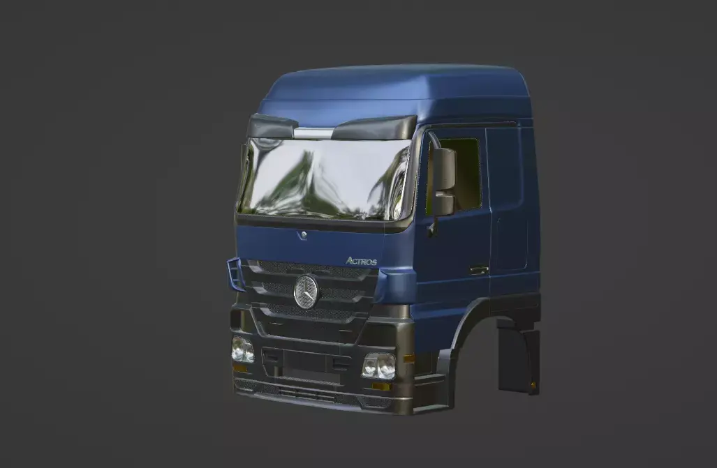 2009 Mercedes Benz Actros MP3 Truck 3D print model