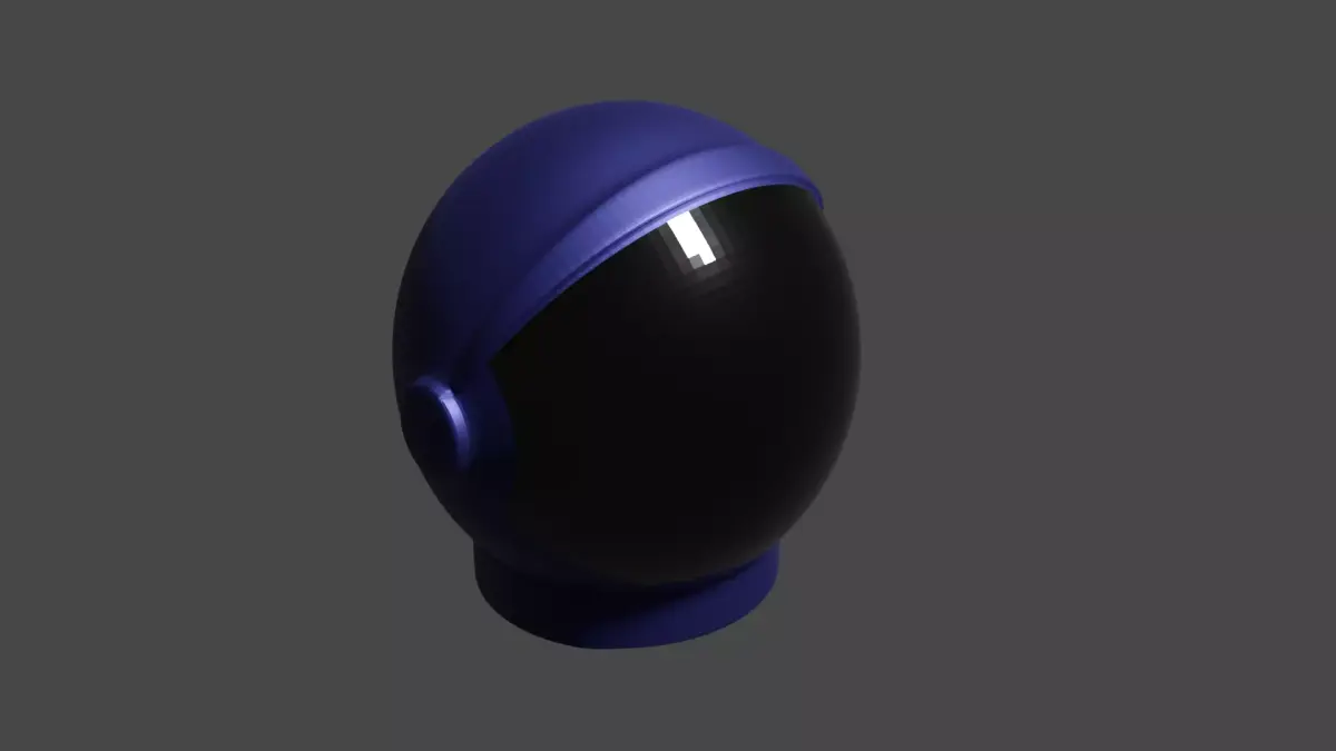 Space Helmet Low-poly 3D model