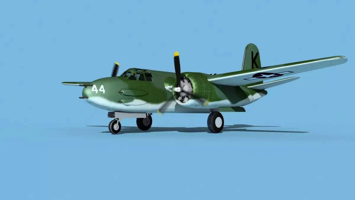Douglas A-20G Havoc V03 3D model