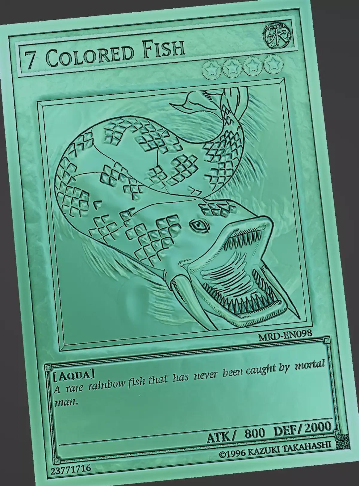 7 COLORED FISH - YU-GI-OH Free 3D print model