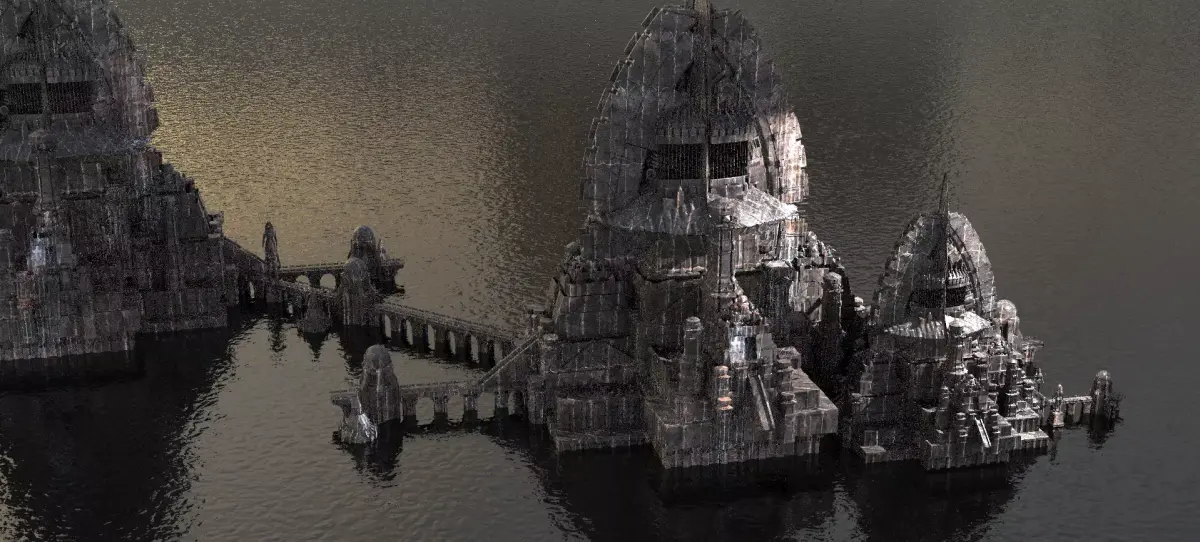 Hyborian Wizard City Extended civilization Kit bash  3D model