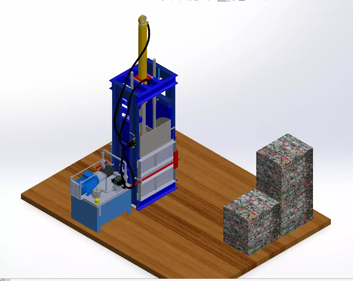 Scrap press 3D model