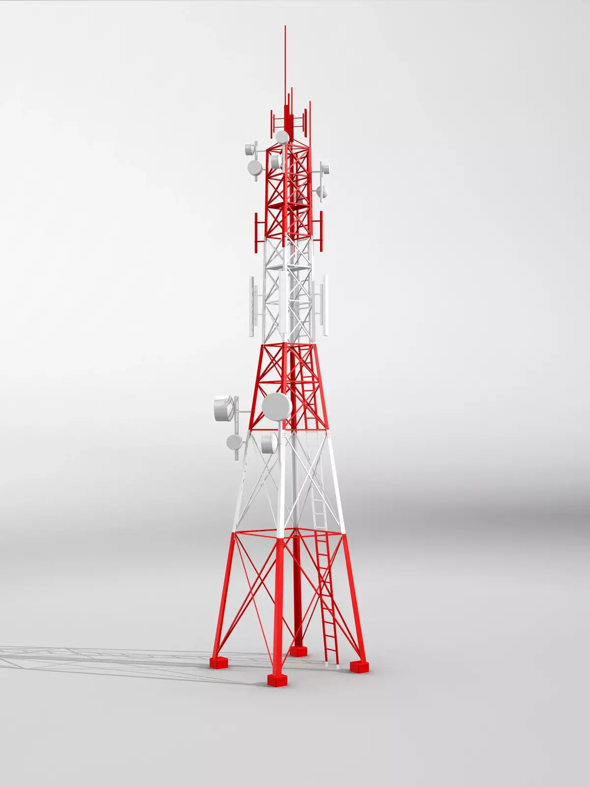 Telecommunication tower model 3D model