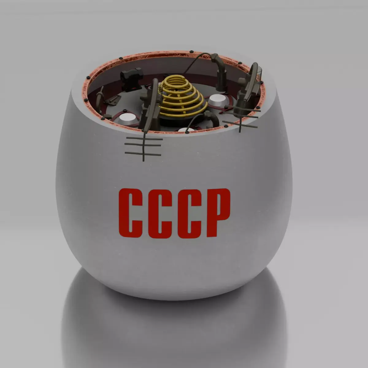 Venera 7 SpaceCraft Module 4k Textures 3D model