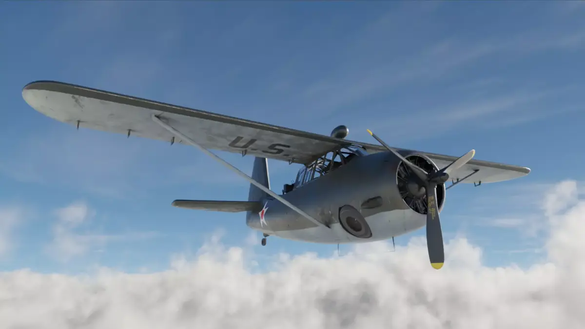 Curtiss Owl - WW2 Plane Low-poly 3D model purchase