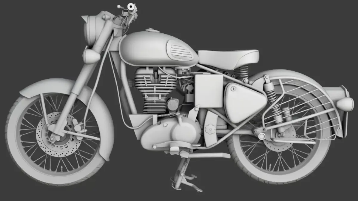 Royal enfield 3D model 3D model