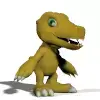 Agumon poser Free 3D model