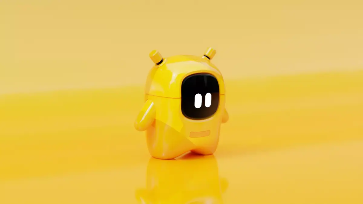 Cute Printable Robot Character 3D model