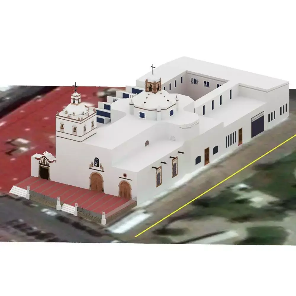 Iglesia de San Francisco Low-poly 3D model