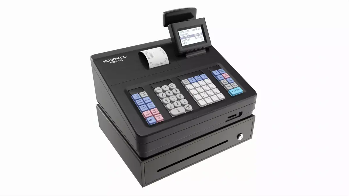 Electronic Cash Register 3D model