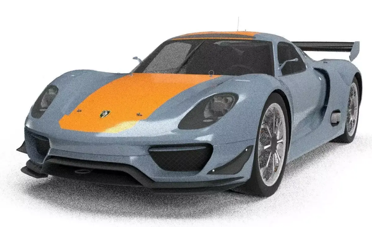 Porsche 918 RSR Free 3D model