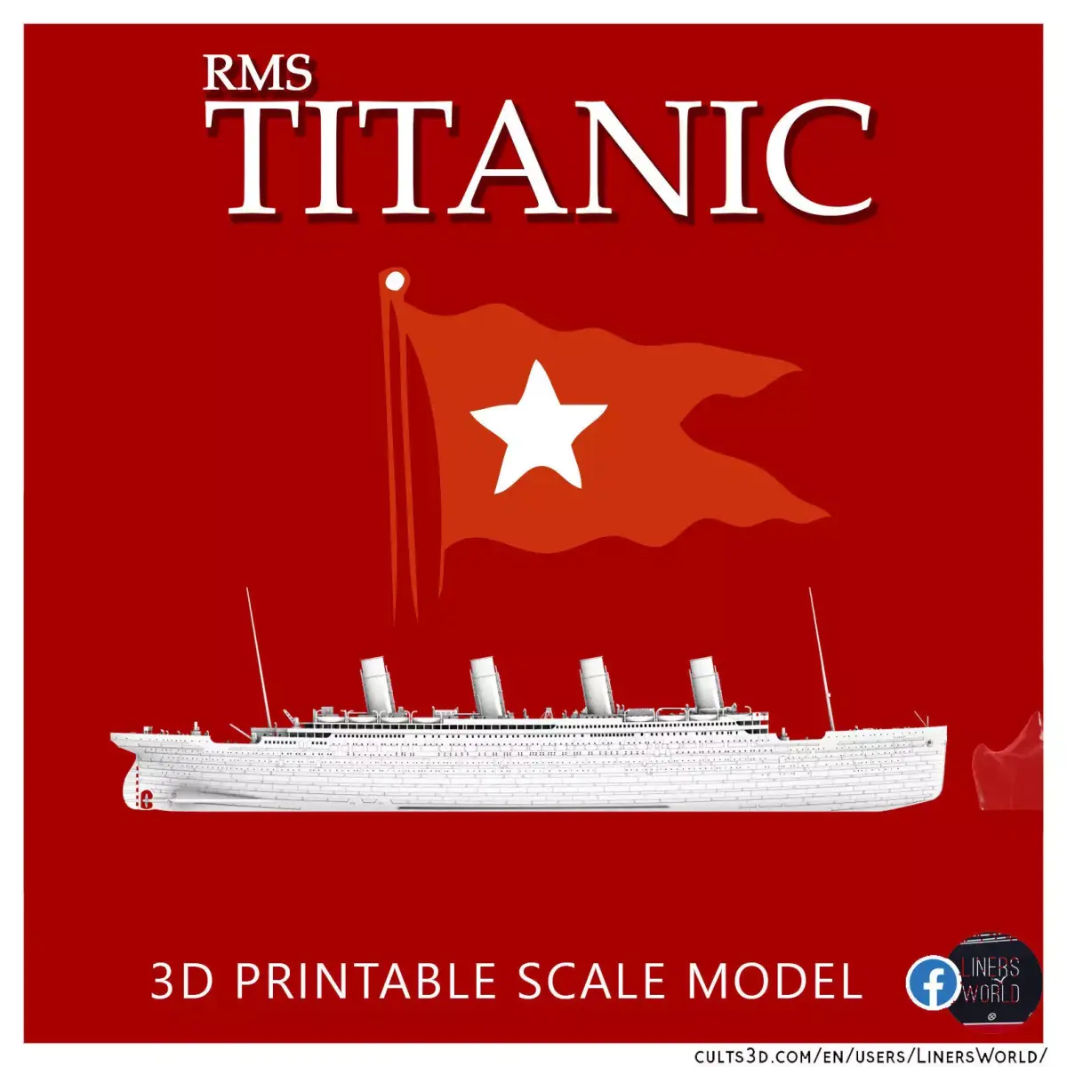 RMS Titanic and iceberg scale model 3D print model