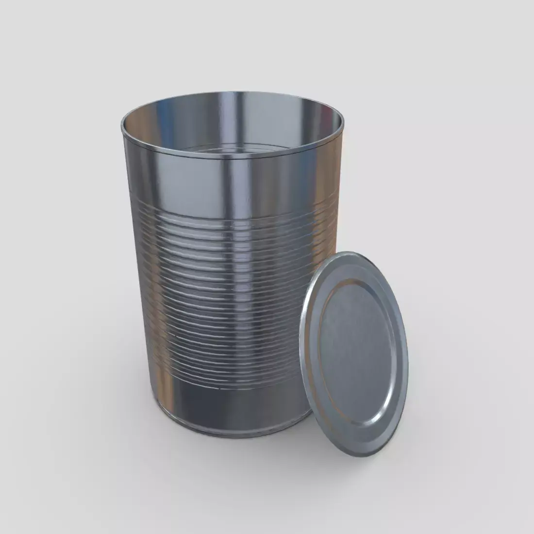 CC0 - Tin Can 4 Open Free low-poly 3D model