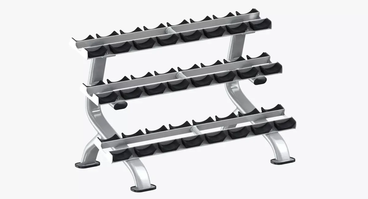 Dumbbell Rack 01 3D model