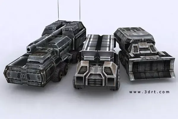 Sci-Fi Forces megapack Low-poly 3D model