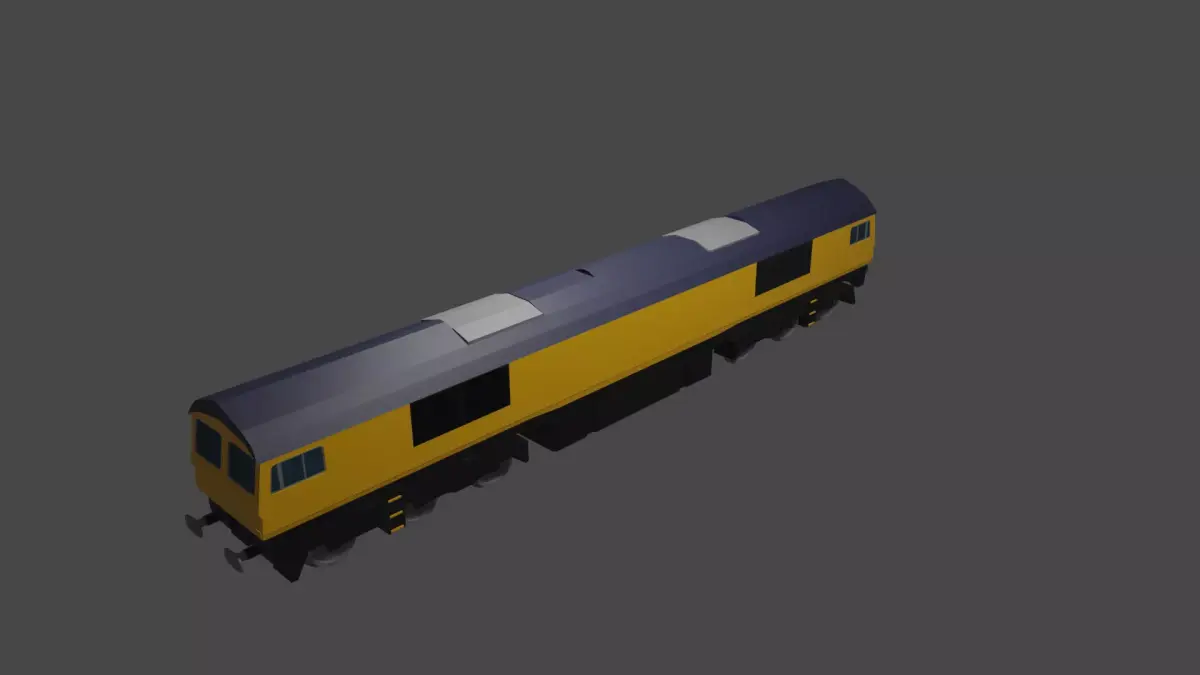 GBRF Class 66 Diesel Train Free 3D model