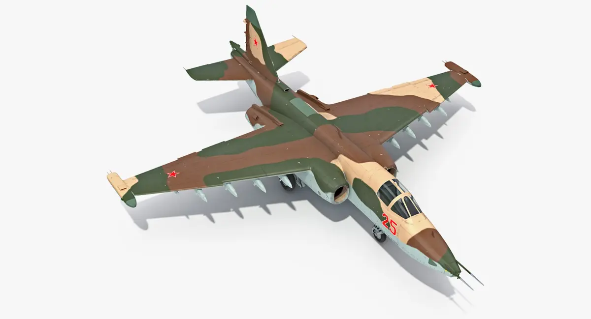 Attack Plane Su-25 Frogfoot 3D model