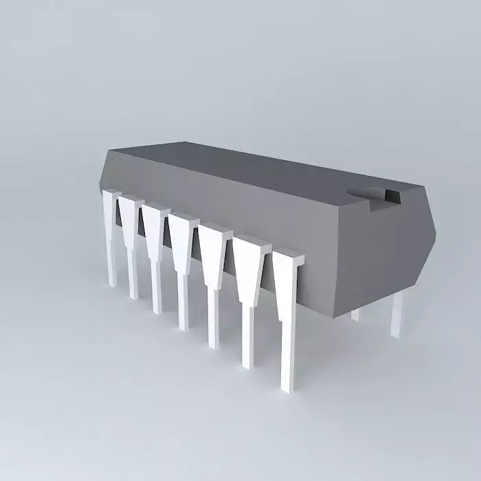 IC DIL 14 Free 3D model