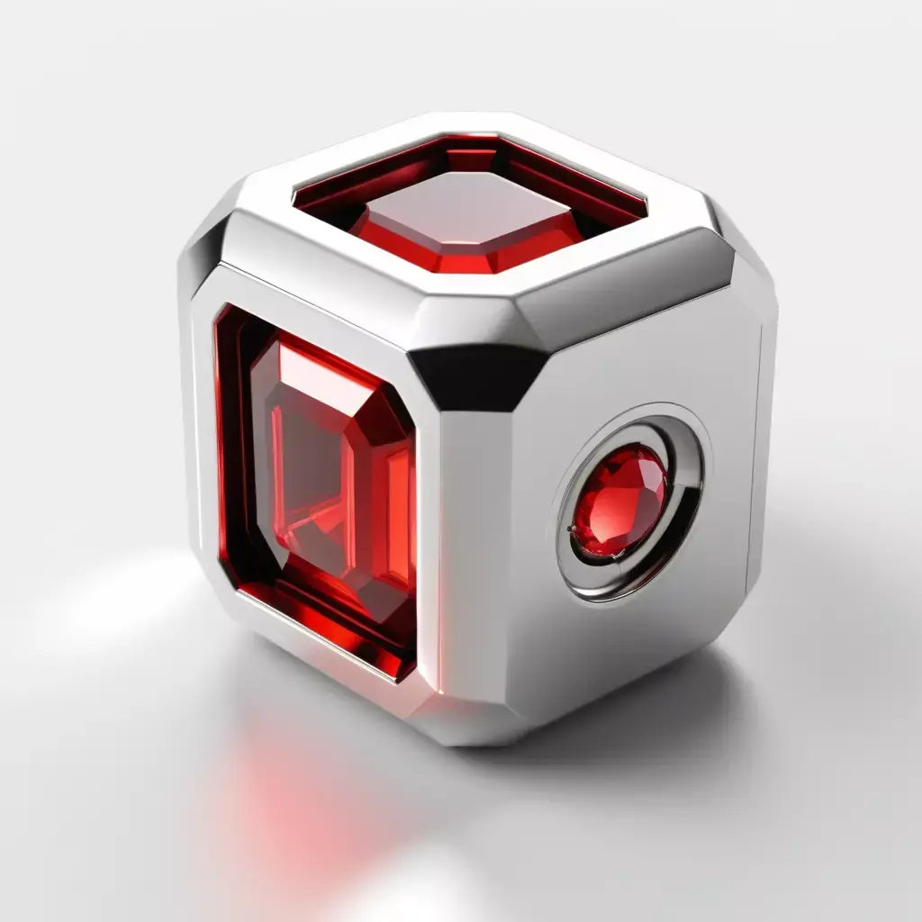 SciFi Energy Core Gem Cube 3D model