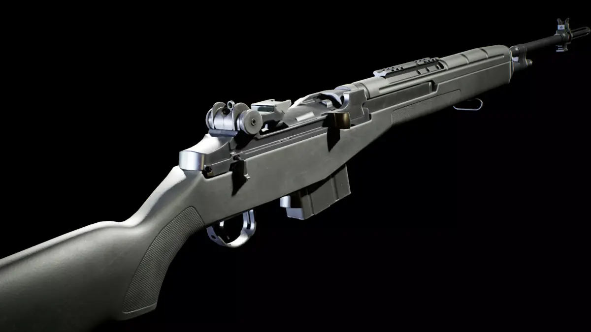 PBR - M14 SOCOM Rifle  - Game-Ready 3D Asset Low-poly 3D model