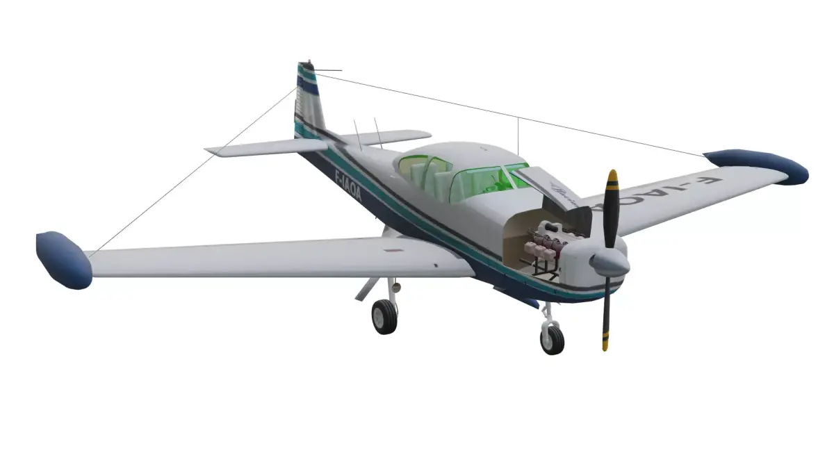 Ryan Navion Low-poly 3D model purchase
