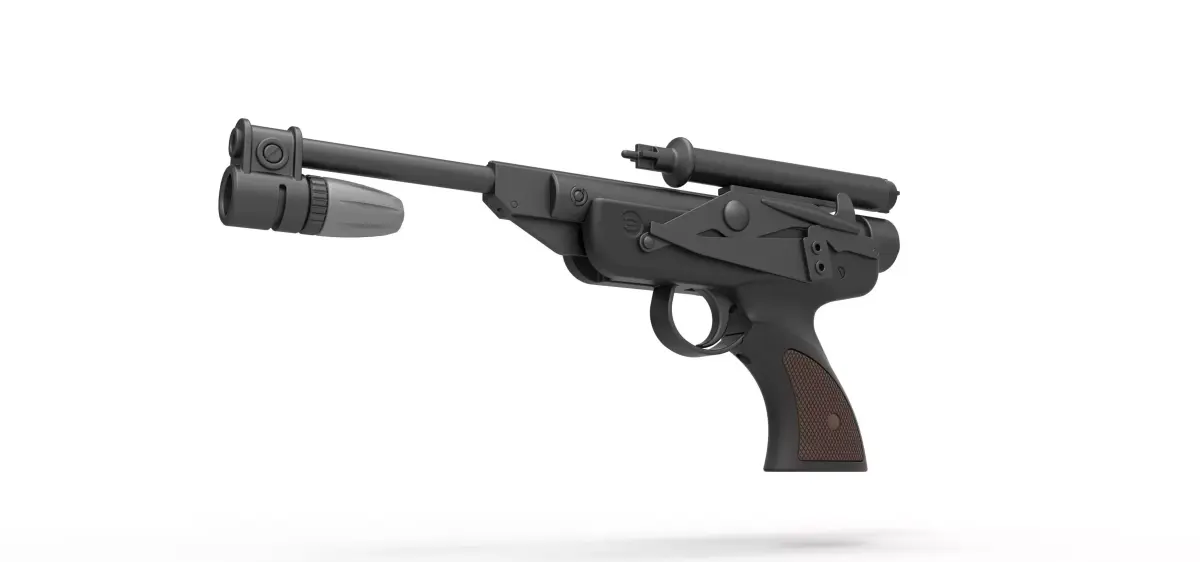 Blaster pistol DL-18 from Star Wars Return Of The Jedi 3D model