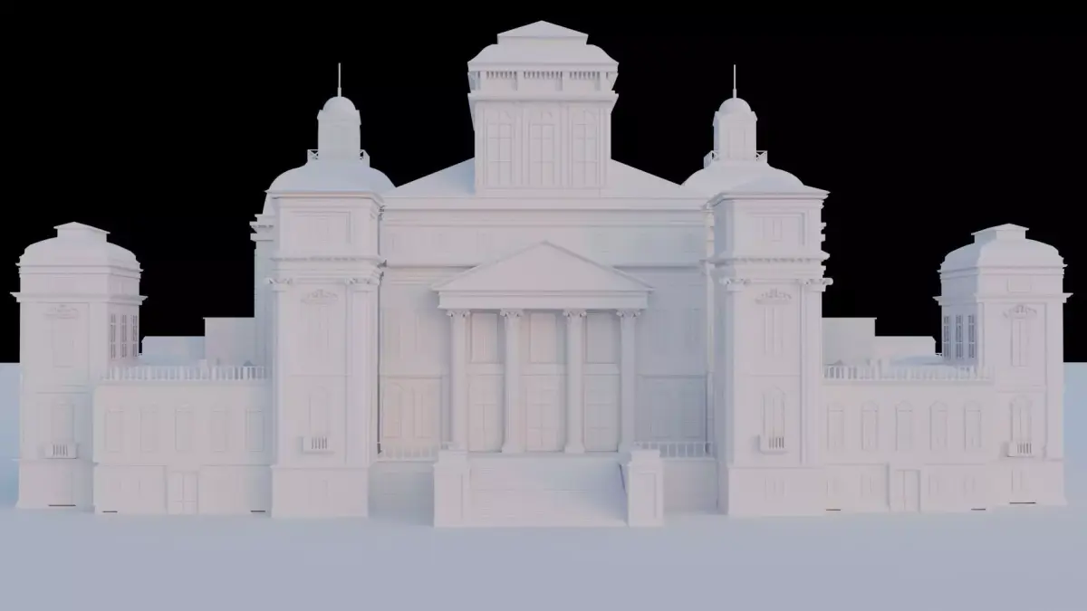 Castello di Racconigi - High-Quality 3D model